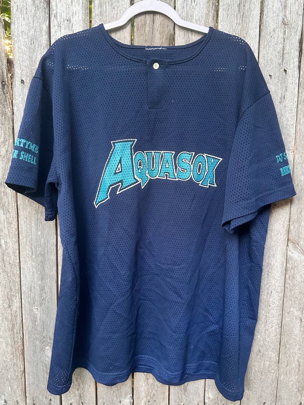 Vtg 90s Everett Aquasox baseball jersey 2X